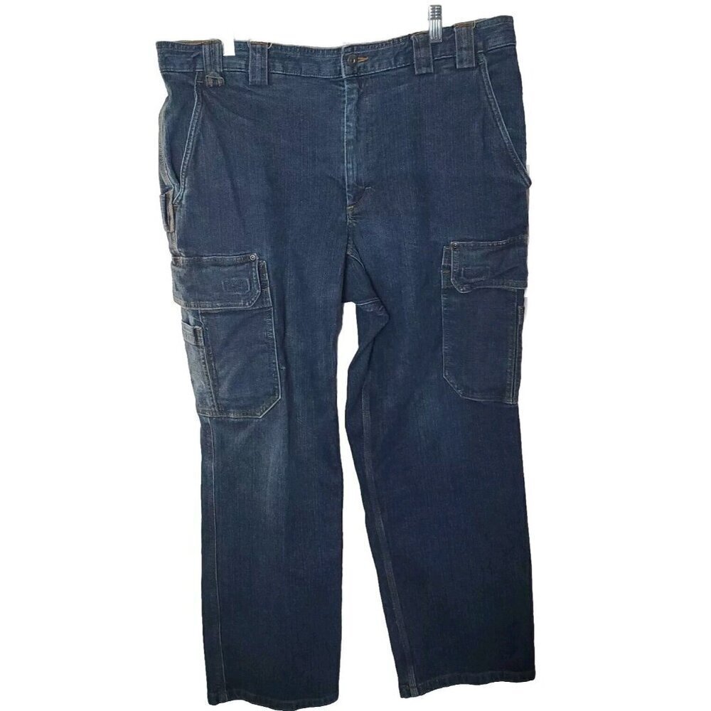 Duluth Jeans Mens 40x32 *actual 40x29.5 Flex Ballroom Cargo Heavyweight Utility‎